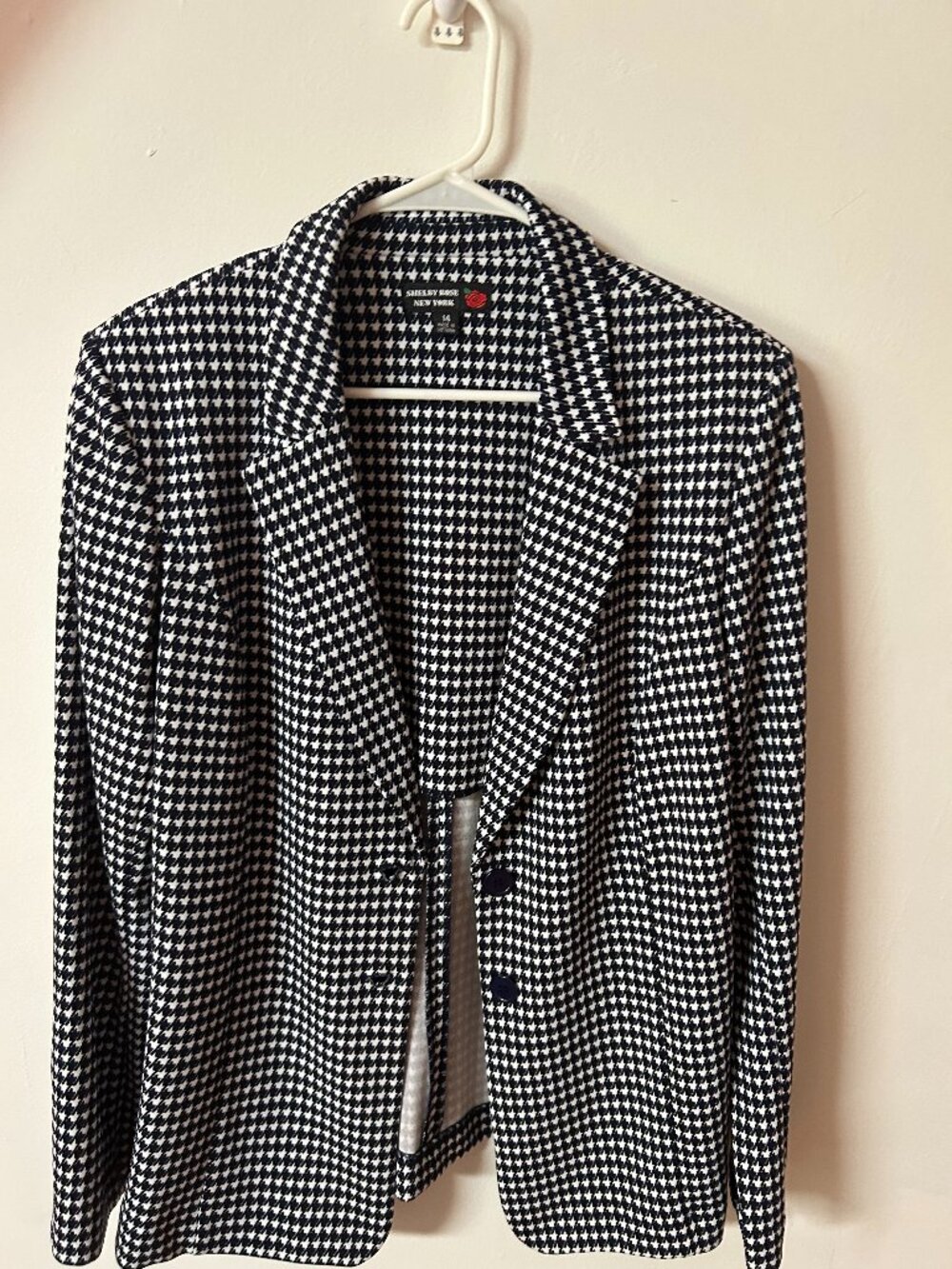 Shelby Rose New York Houndstooth Blazer | Women's Size 14